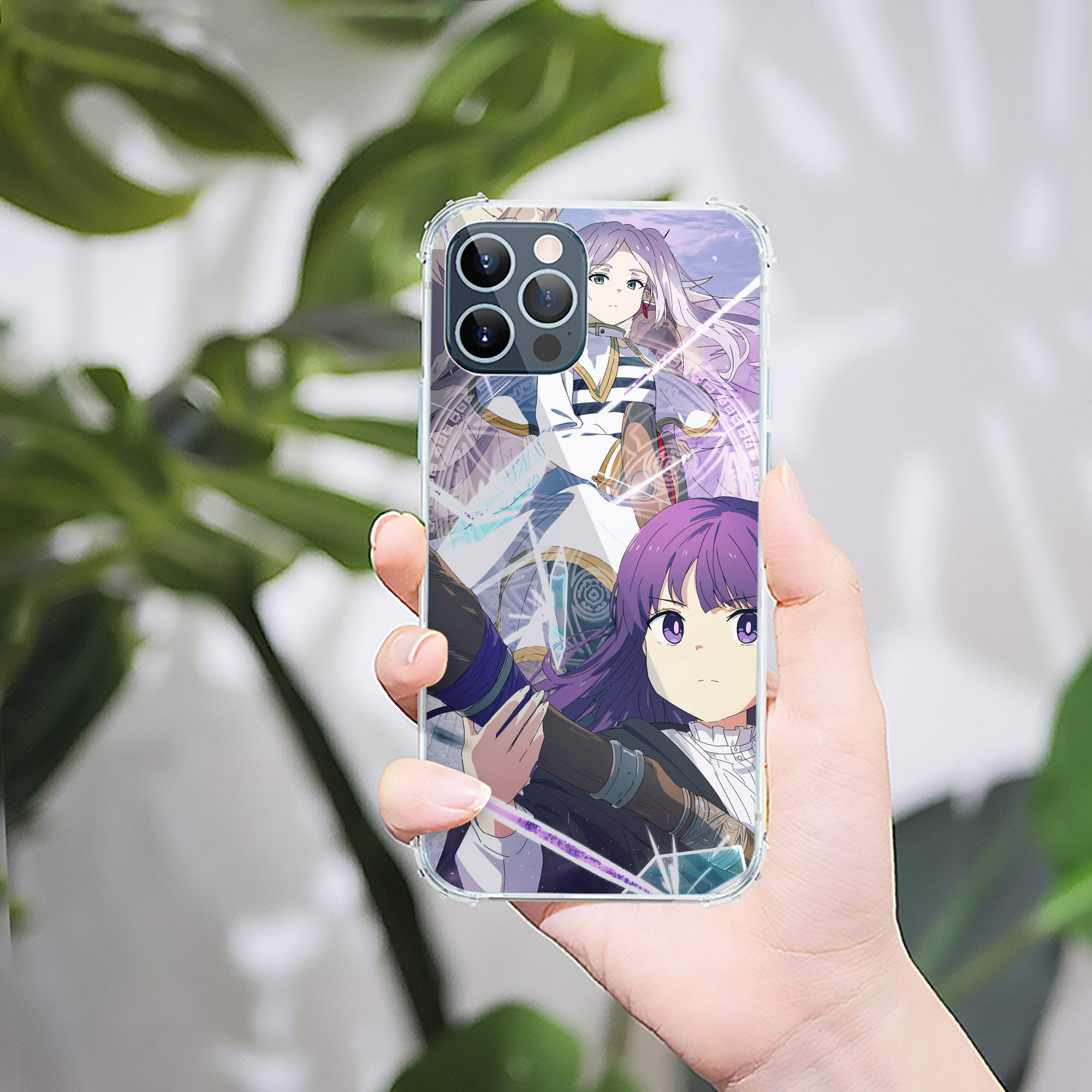（画像用） 葬送のフリーレン Frieren 【iPhone 12シリーズ対応】透明スマホケース（クリアソフトケース）
